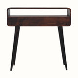 Hamade Open Console Table, Medium - Light Walnut