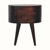 Molina Bedside Table, Medium - Light Walnut