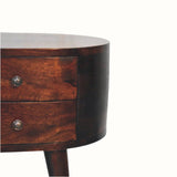 Molina Bedside Table, Medium - Light Walnut