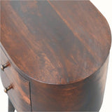 Molina Bedside Table, Medium - Light Walnut