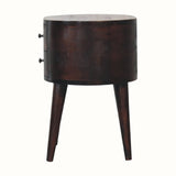 Molina Bedside Table, Medium - Light Walnut