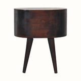 Molina Bedside Table, Medium - Light Walnut