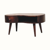 Haft Coffee Table, Medium - Light Walnut