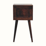 Fogel 2 Drawer Bedside Table, Mini - Light Walnut