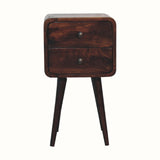 Hamade Bedside Table, Small - Light Walnut