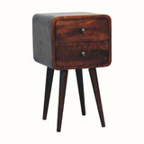 Hamade Bedside Table, Small - Light Walnut