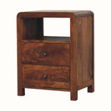 Arellano Open Bedside Table - Chestnut