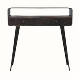 Hamade Open Console Table, Medium - Walnut