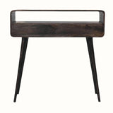 Hamade Open Console Table, Medium - Walnut