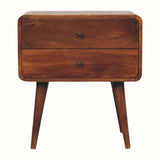 Hamade Bedside Table, Large - Chestnut