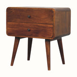 Hamade Bedside Table, Large - Chestnut