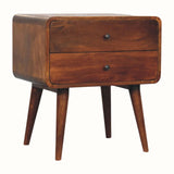 Hamade Bedside Table, Large - Chestnut