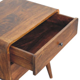 Hamade Bedside Table, Large - Chestnut