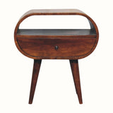 Merrill Open Bedside Table, Large - Chestnut