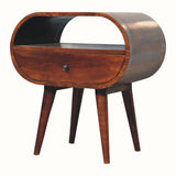 Merrill Open Bedside Table, Large - Chestnut