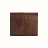 Hamade Open Wall-Mounted Bedside Table, Large - Chestnut