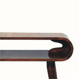 Laurie Open Console Table - California Walnut