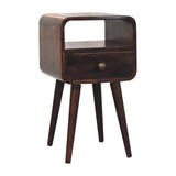 Hamade Open Bedside Table, Small - California Walnut