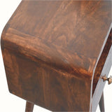 Hamade Open Bedside Table, Small - California Walnut