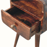 Hamade Open Bedside Table, Small - California Walnut