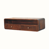 Hamade Open Wall-Mounted Console Table - California Walnut