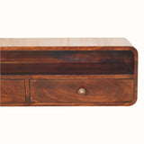 Hamade Open Wall-Mounted Console Table - California Walnut