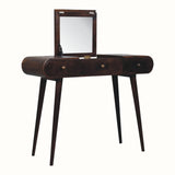 Merrill Dressing Table with Foldable Mirror, Medium - California Walnut