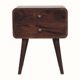 Hamade Bedside Table, Medium - California Walnut