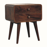 Hamade Bedside Table, Medium - California Walnut