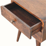 Hamade Bedside Table, Medium - California Walnut