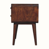 Hamade Bedside Table, Medium - California Walnut