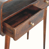 Hamade Open Console Table, Medium - California Walnut