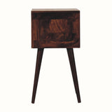 Fogel 2 Drawer Bedside Table, Mini - California Walnut