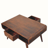 Hamade Open Coffee Table - California Walnut