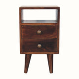 Fogel Open Bedside Table, Small - California Walnut