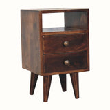 Fogel Open Bedside Table, Small - California Walnut