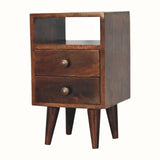 Fogel Open Bedside Table, Small - California Walnut