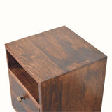 Fogel Open Bedside Table, Small - California Walnut