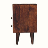 Fogel Open Bedside Table, Small - California Walnut