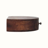 Lauro Wall Mounted Bedside Table - Honey Caramel