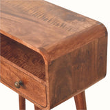 Hamade Open Console Table, Small - Honey Caramel