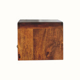 Arellano Wall-Mounted Bedside Table - Chestnut