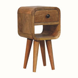 Hamade Reverse Open Bedside Table, Mini - Natural