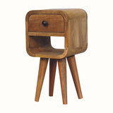 Hamade Reverse Open Bedside Table, Mini - Natural