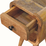 Hamade Reverse Open Bedside Table, Mini - Natural