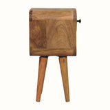 Hamade Reverse Open Bedside Table, Mini - Natural