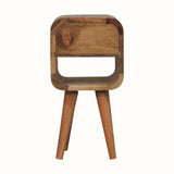 Hamade Reverse Open Bedside Table, Mini - Natural