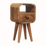 Hamade Open Bedside Table, Mini - Natural