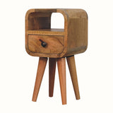 Hamade Open Bedside Table, Mini - Natural