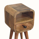 Hamade Open Bedside Table, Mini - Natural